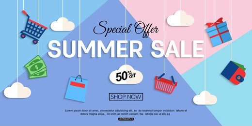 sale discount background for the online store, shop, promotional leaflet, poster, banner. vector eps 10 format.