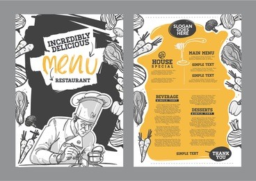 creative menu design. menu template and layout menu.