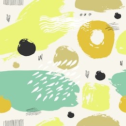 trendy vector seamless pattern with brush strokes. hand drawn abstract card and geometric elements. modern abstract design poster, cover,card design.