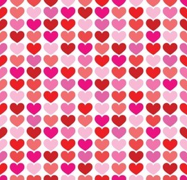 valentine seamless hearts pattern