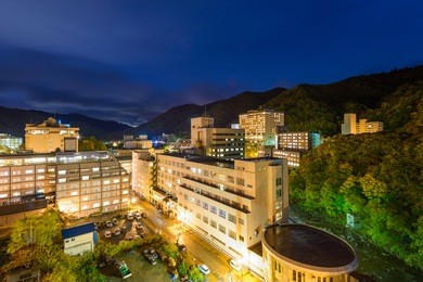 jozankei, hokkaido, japan in the fall season.