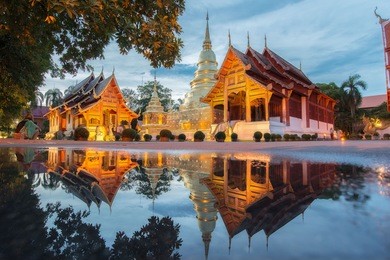 wat phra singh in chiang mai, thailand.