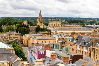 panorama of oxford, england. 