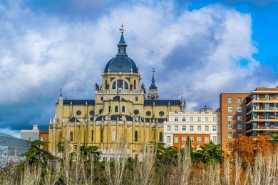 the almudena cathedral in madrid