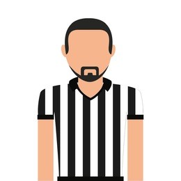 referee man person icon vector illustration design
