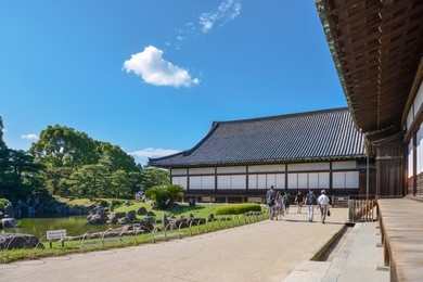 scenery of the nijo castle in kyoto, japan