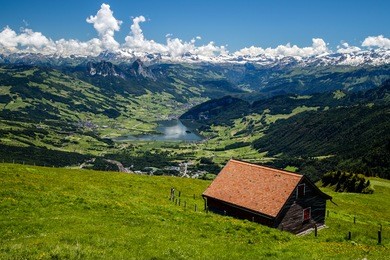 view from mt. rigi, switzerland
