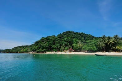 beautiful nature landscape of kapas island located in terengganu, malaysia