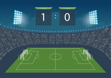 stadium for game in football