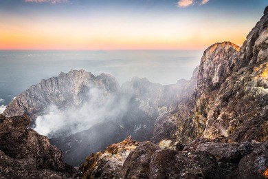 mount merapi is the most active volcano located on the border between central java and yogyakarta, indonesia.