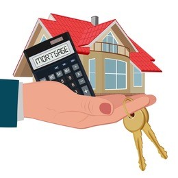 mortgage calculator, real estate, vector illustration