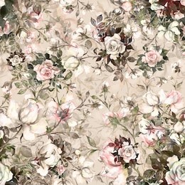 watercolor seamless pattern bouquet of roses in bud y. beautiful pattern for decoration and design. trendy print. exquisite pattern of watercolor sketches of the flower. toned.