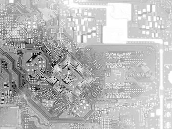 pcb board black and white.