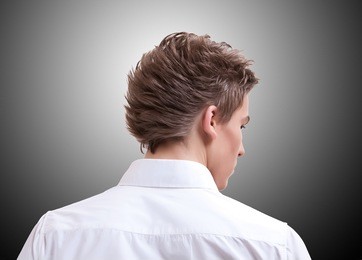 back view of hairstyle for man