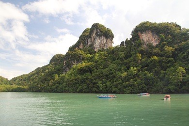 rocky outcrops, dayang bunting, langkawi, malaysia