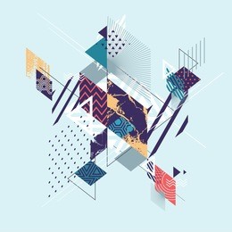 abstract modern geometric background
