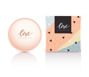 cosmetic packaging template :  vector illustration