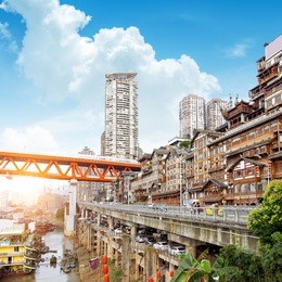 chongqing, china's classical architecture: hongyadong.