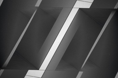 reworked abstract architecture photo with niches / alcoves / bays. sample of minimalistic solution with space fragmentation by means of walls / panels.