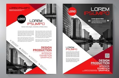 business brochure flyer design a4 template. vector illustration