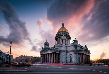 saint isaac's cathedral or isaakievskiy sobor in saint petersburg, russia is the largest russian orthodox cathedral (sobor) in the city. it is the largest orthodox basilica.