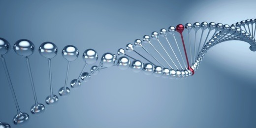 dna chain - 3d illustration