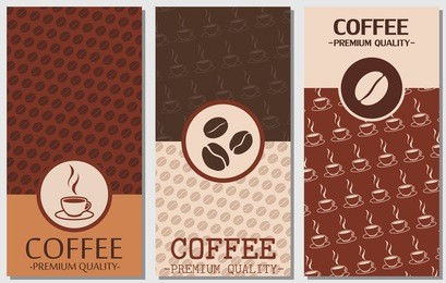coffee card and package design