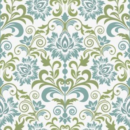 damask seamless floral background pattern. vector illustration