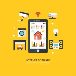 iot (internet of things) flat illustration