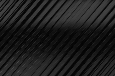 black siding oblique line layout metal material background 3d render