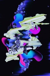 digital glitch art background