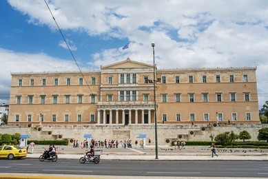 athens, greece - april 25, 2016:greek parliament in athens