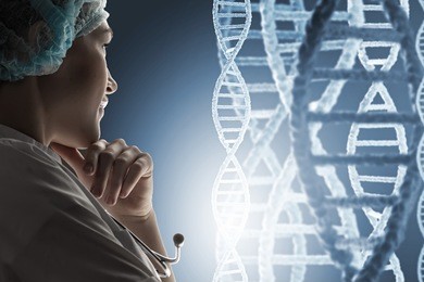 scientist woman working in laboratory