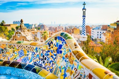 inside the park guell barcelona