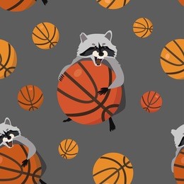 seamless basketball pattern