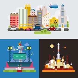 modern flat design conceptual illustration.
