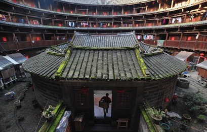 traditional architecture in fujian, china