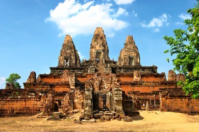 ancient pre rup temple in cambodia