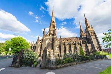 st. patrick's roman catholic cathedral in melbourne, victoria, australia