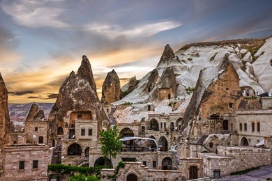 cappadocia, anatolia, turkey. open air museum, goreme national park.