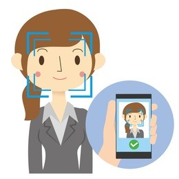 approval image of face authentication system in the mobile phone