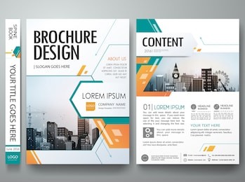 cover book presentation brochure design template vector. green abstract shape and minimal portfolio. city concept on a4 layout. business flyers report magazine poster.