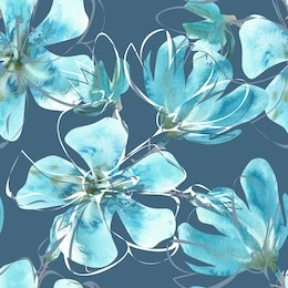watercolor floral seamless pattern. hand painted design template.