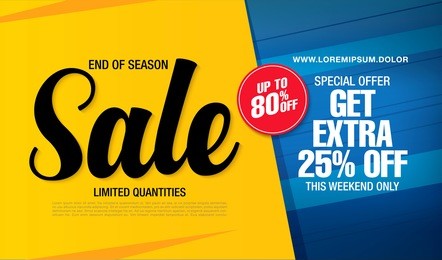 sale banner template design