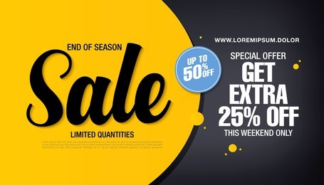 sale banner template design