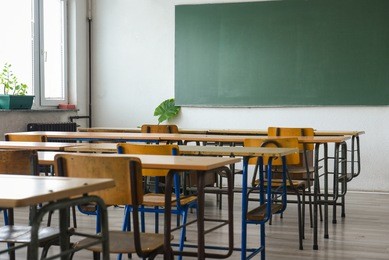 empty school classroom