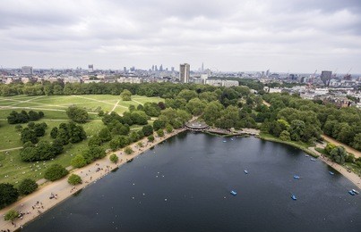 london big hyde park in the city for chilling aerial 3