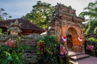ubud palace in bali,indonesia.