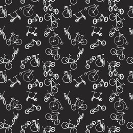 sporty background with repeating bicycle motif
