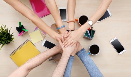 group of people drinking coffee